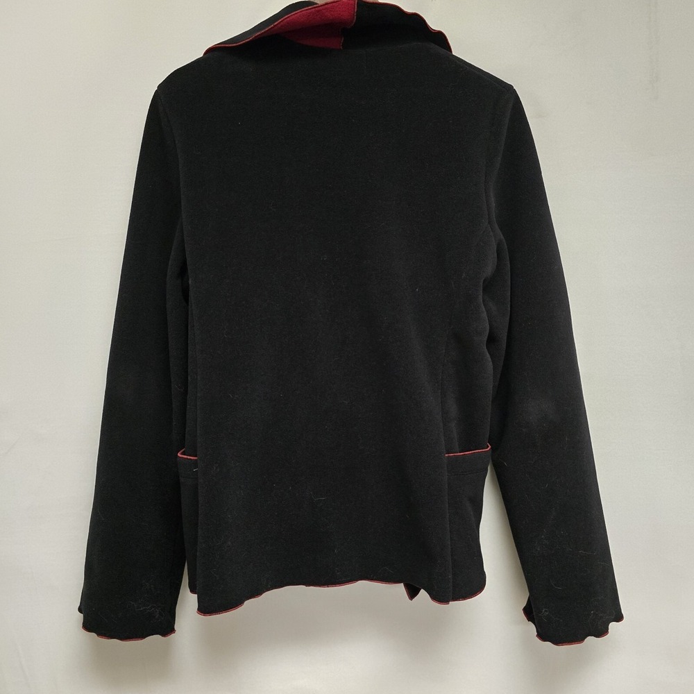 Red Rover Fleece Polartec Coat Size L Red And Black Regal Jacket Vintage - Picture 7 of 7